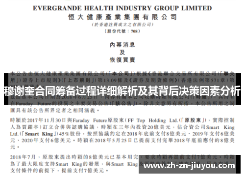 穆谢奎合同筹备过程详细解析及其背后决策因素分析